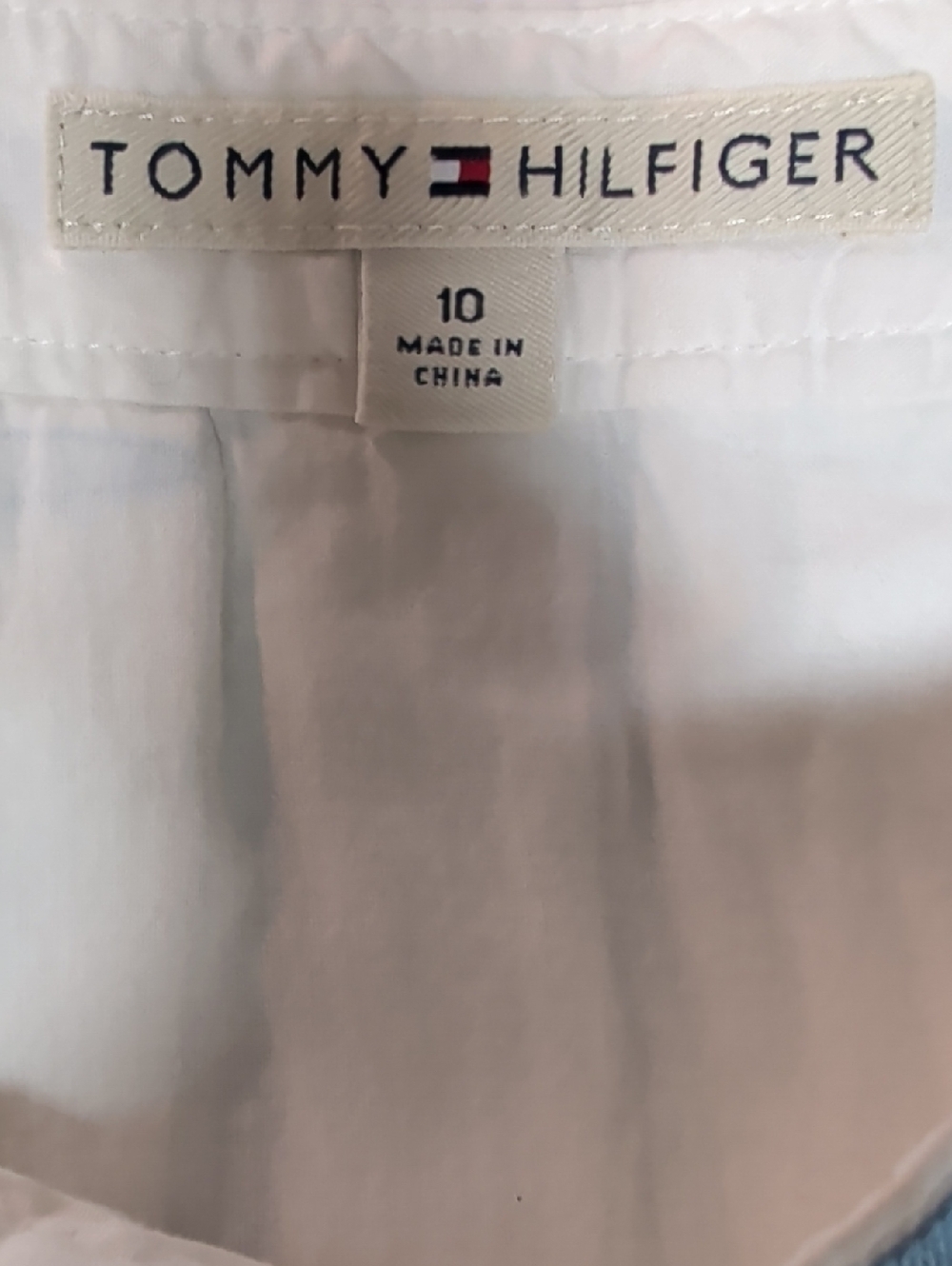 Tommy Hilfiger White Skirt with Blue & Red Coastal Print Size 10 - Picture 5 of 6